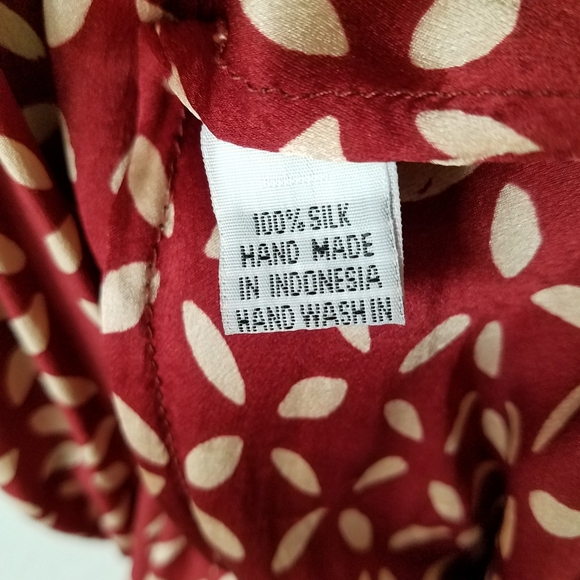 Natalie Martin Collection Silk Laurie Dress in Sand Dollar Rust Size Large - Picture 14 of 16